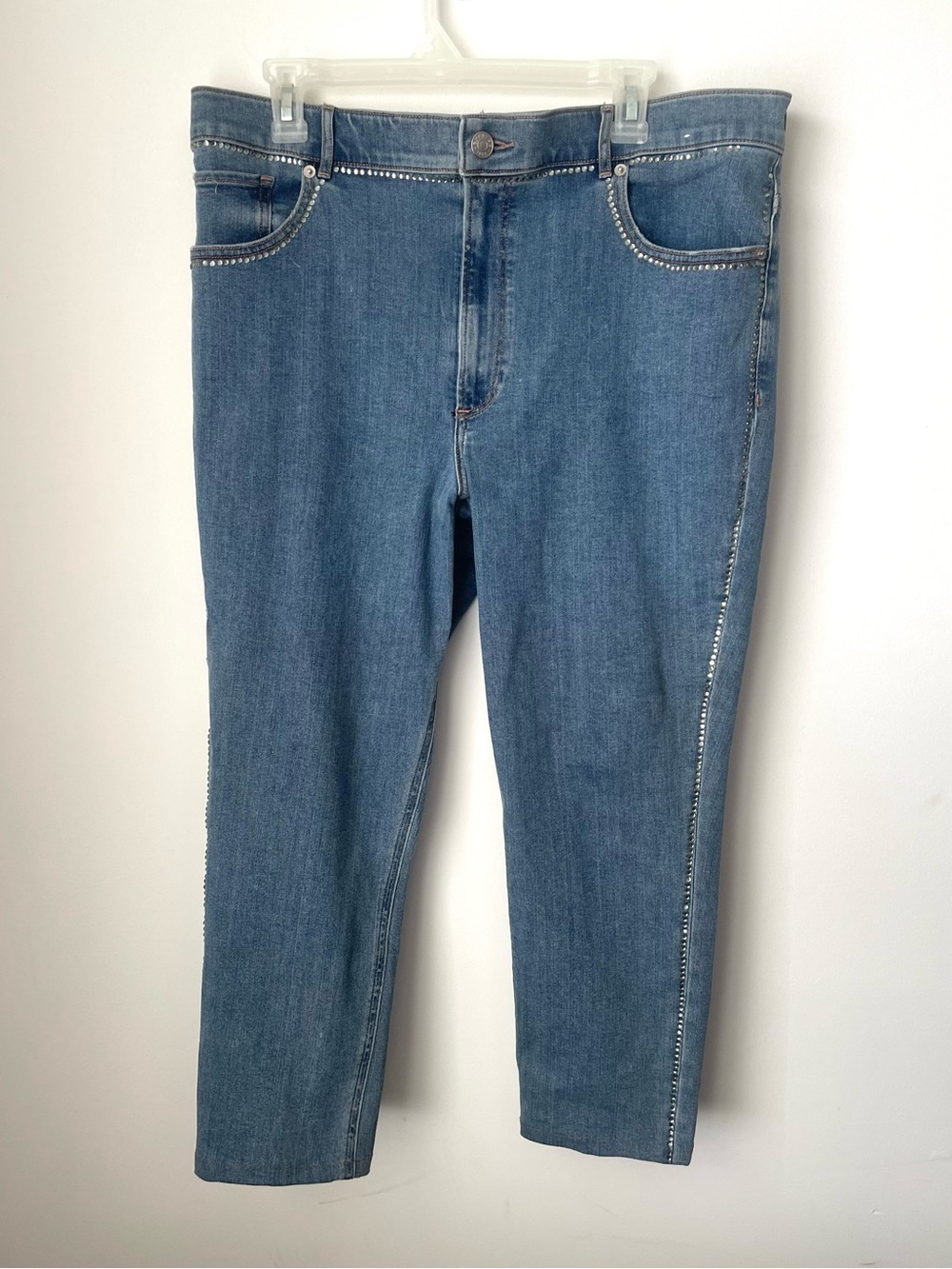 Express Light Blue High Rise ankle legging Jean size 18R/18R